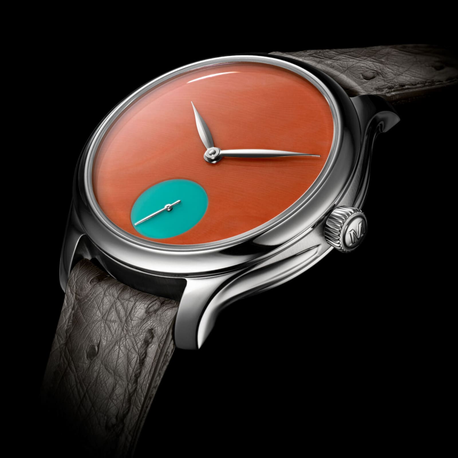 H. Moser & Cie Endeavour Small Seconds Concept Pop 38mm Limited Edition Mens Watch Orange