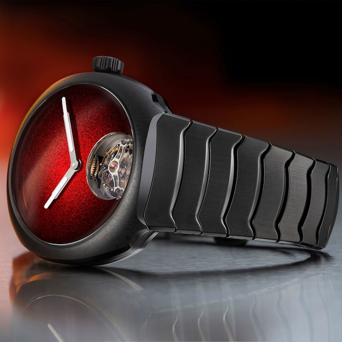 H. Moser & Cie Streamliner Tourbillon Concept Ceramic 40mm Mens Watch Red