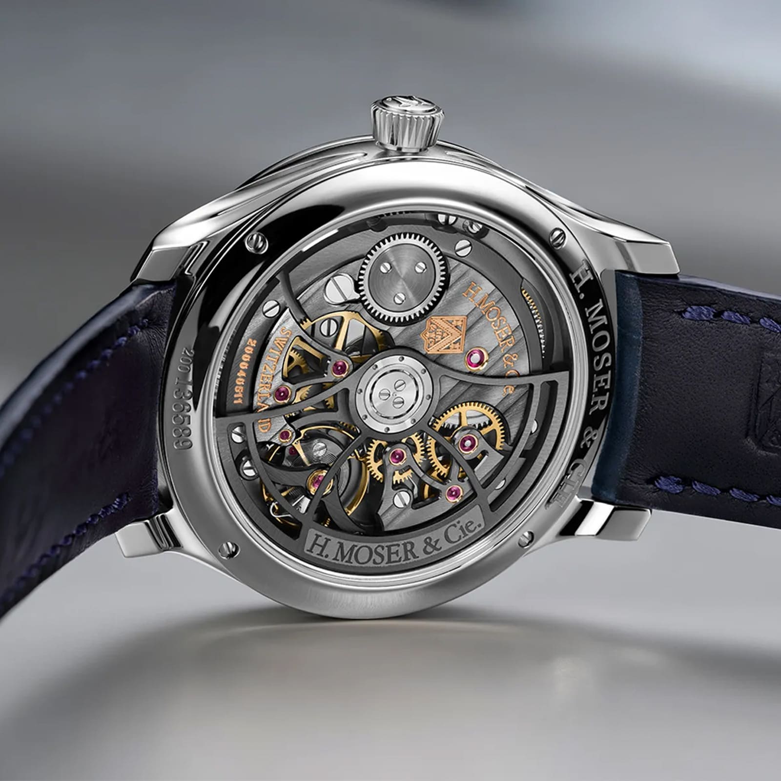H.Moser & Cie Endeavour Retrograde Seconds 40mm Mens Watch Black Dial