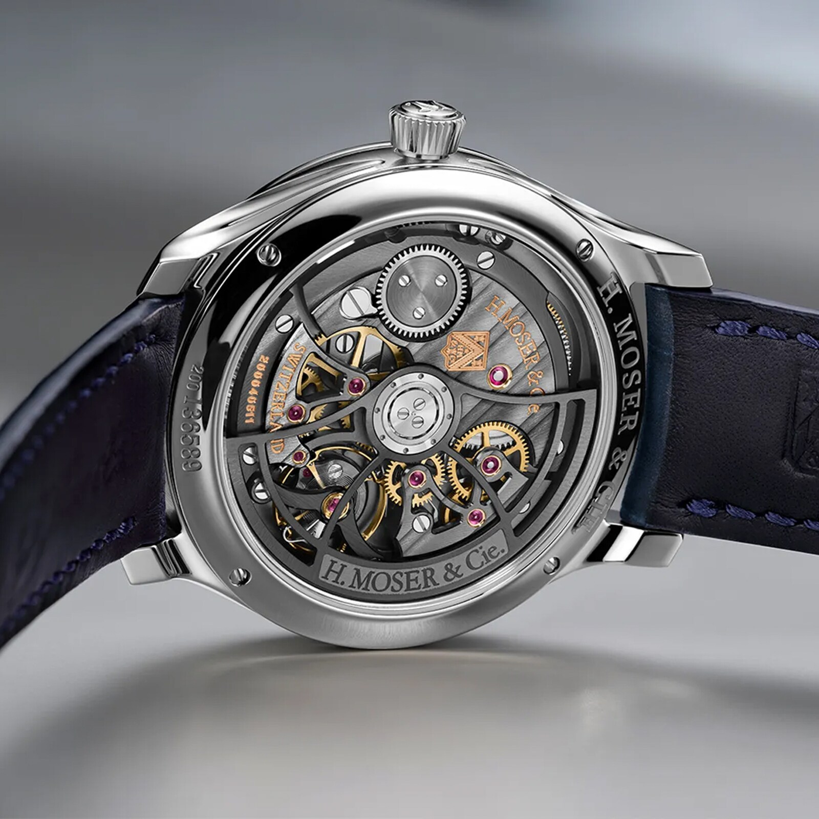 H.Moser & Cie Endeavour Retrograde Seconds 40mm Mens Watch Black Dial