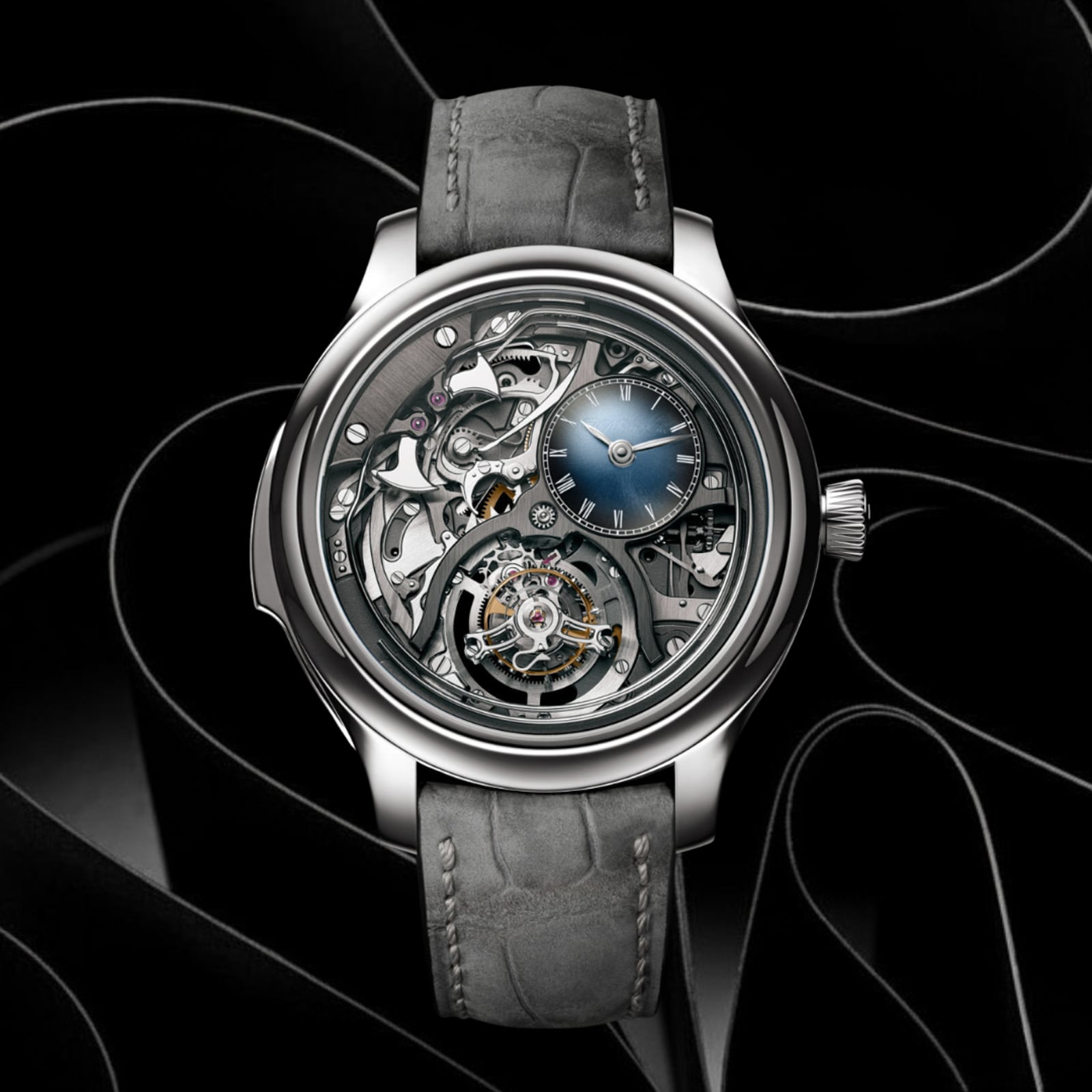 H. Moser & Cie Endeavour Minute Repeater Cylindrical Tourbillon Skeleton 40mm Mens Watch