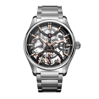 H.Moser & Cie Pioneer Skeleton Retrograde Seconds 40mm Mens Watch Skeleton Dial