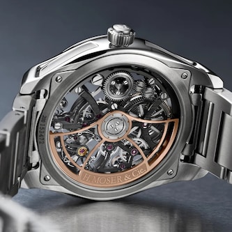 H.Moser & Cie Pioneer Skeleton Retrograde Seconds 40mm Mens Watch Skeleton Dial