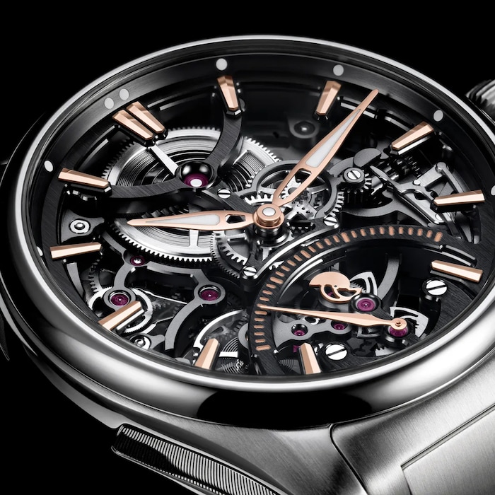 H.Moser & Cie Pioneer Skeleton Retrograde Seconds 40mm Mens Watch Skeleton Dial
