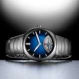 H.Moser & Cie Streamliner Retrograde Seconds 40mm Mens Watch Blue Dial