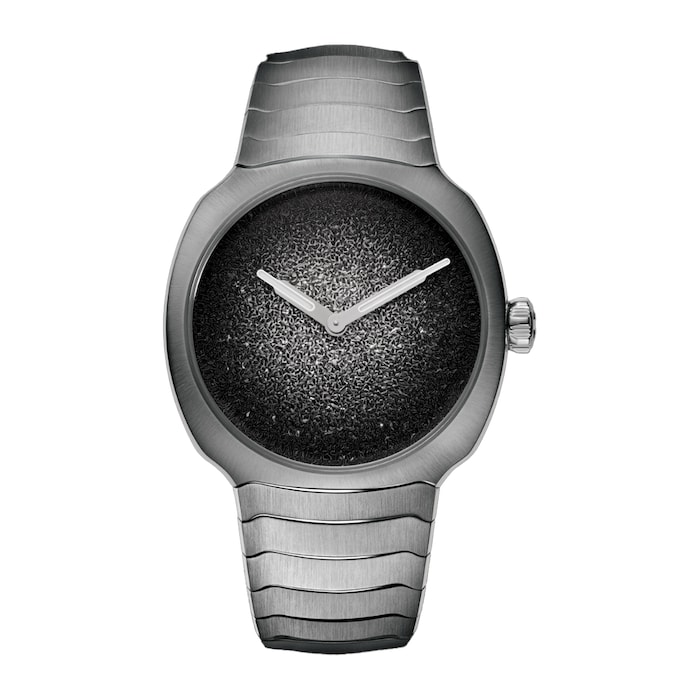 H. Moser & Cie Streamliner Two Hands 34mm Mens Watch Silver