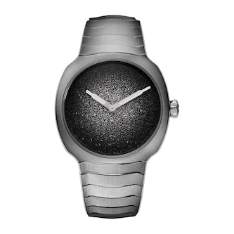 H. Moser & Cie Streamliner Two Hands 34mm Mens Watch Silver