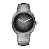 H. Moser & Cie Streamliner Two Hands 34mm Mens Watch Silver