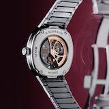 H. Moser & Cie Streamliner Two Hands 28mm Ladies Watch Burgundy