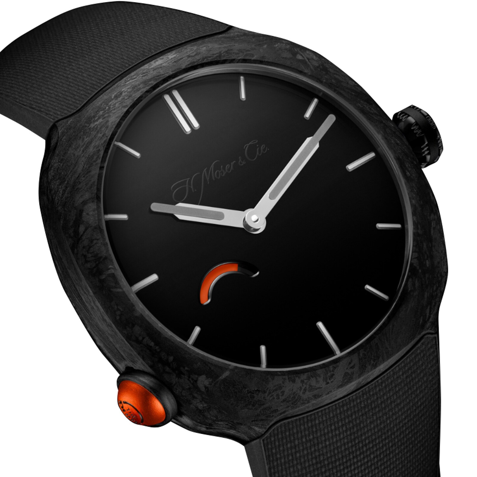 H. Moser & Cie Streamliner Pump Black Limited Edition 40mm Mens Watch