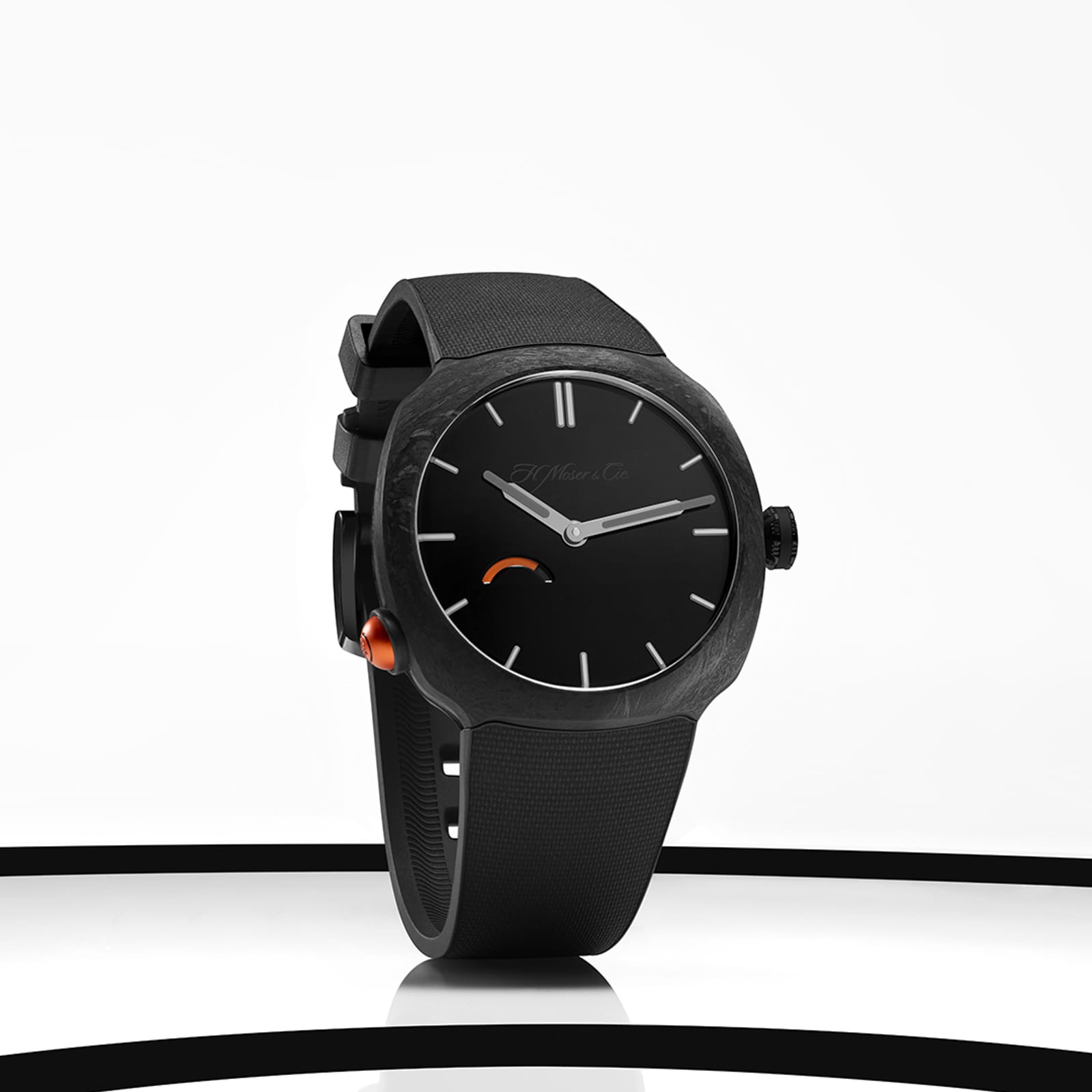 H. Moser & Cie Streamliner Pump Black Limited Edition 40mm Mens Watch