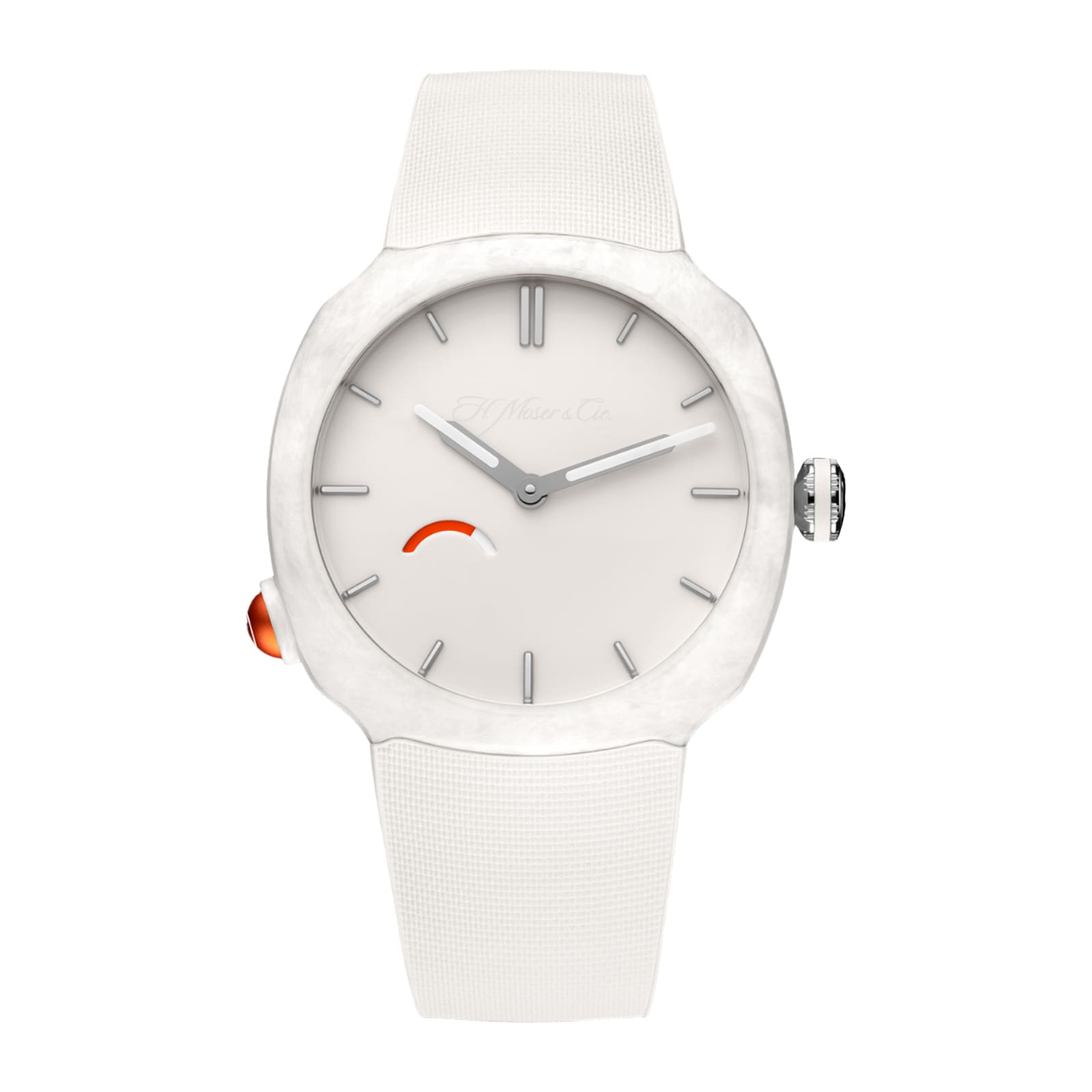 H. Moser & Cie Streamliner Pump White Limited Edition 40mm Mens Watch