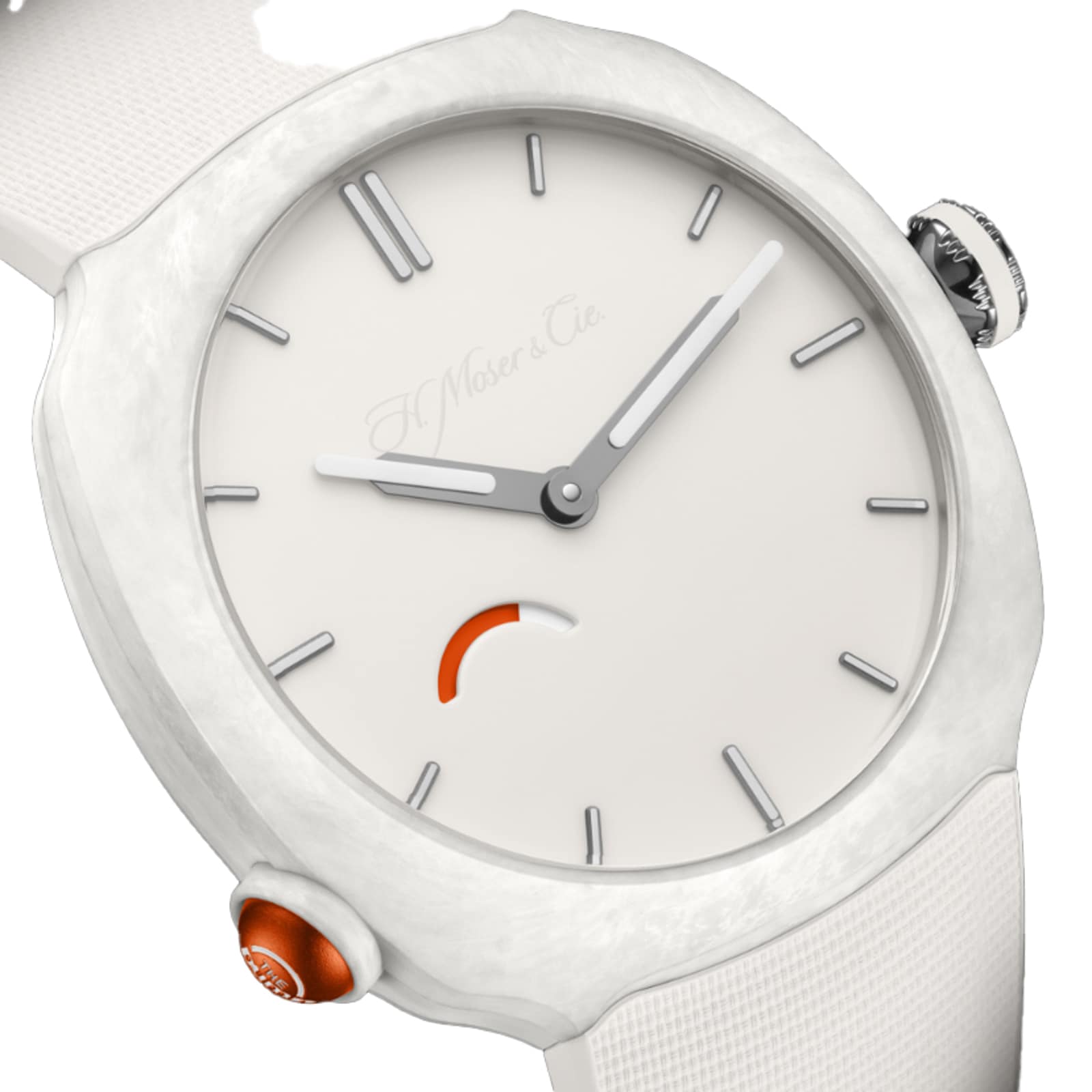 H. Moser & Cie Streamliner Pump White Limited Edition 40mm Mens Watch