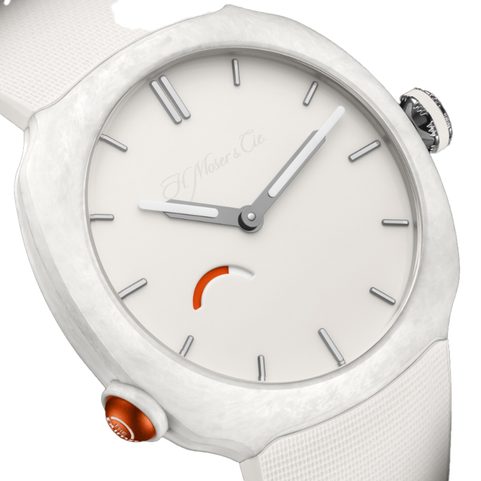 H. Moser & Cie Streamliner Pump White Limited Edition 40mm Mens Watch