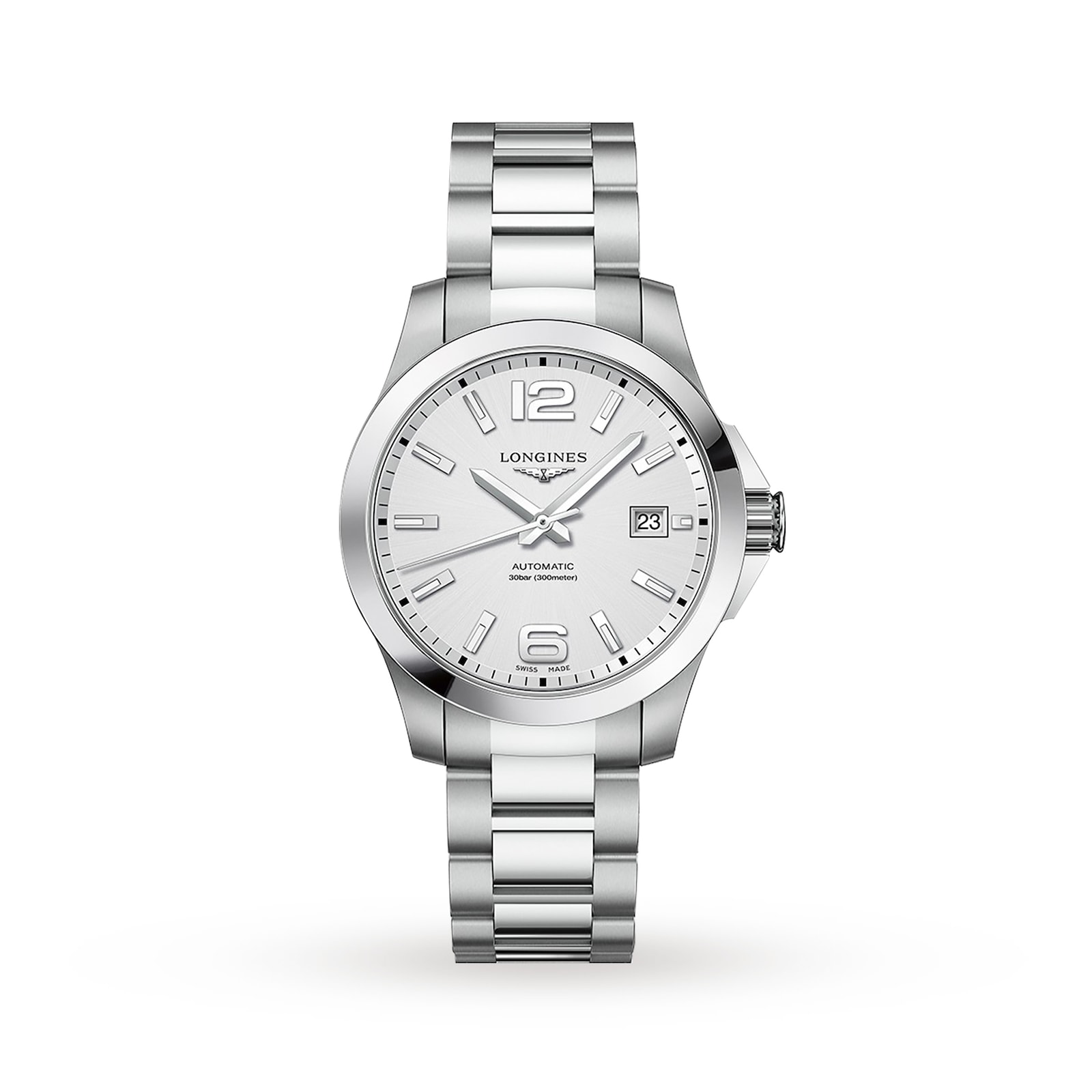 Longines Conquest 39mm Mens Watch L37764766 | Goldsmiths