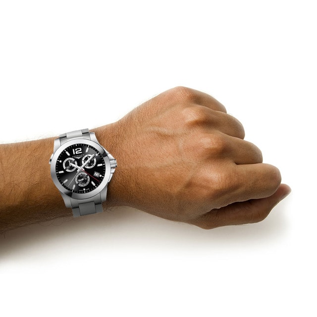 Longines Conquest Mens 41mm Quartz Chronograph Watch Longines Conquest Mens 41mm Quartz Chronograph Watch