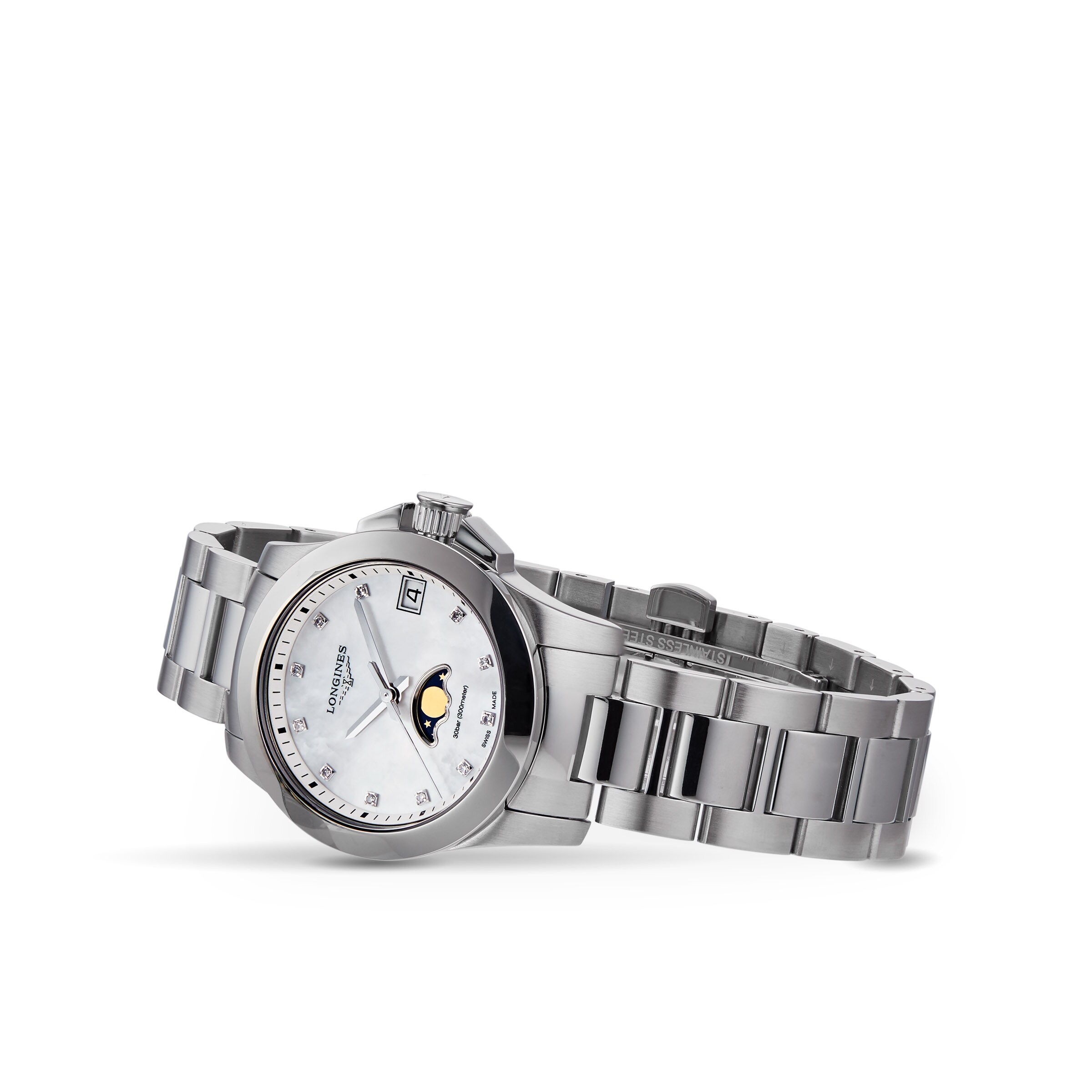 Longines conquest moonphase on sale ladies