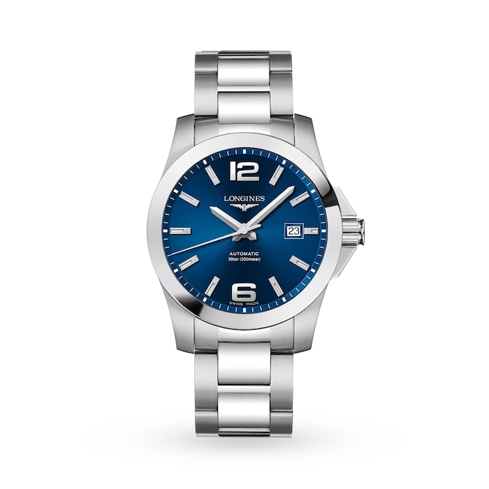 Longines Conquest 41mm Blue Dial Automatic Mens Watch