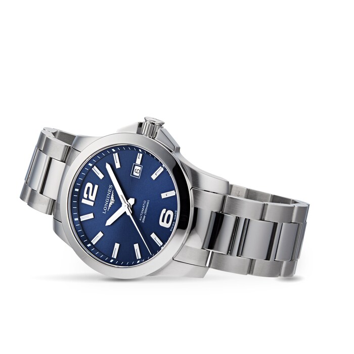 Longines Conquest 41mm Blue Dial Automatic Mens Watch