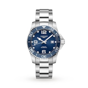 Longines HydroConquest Blue Dial 41mm Automatic Diving Mens Watch