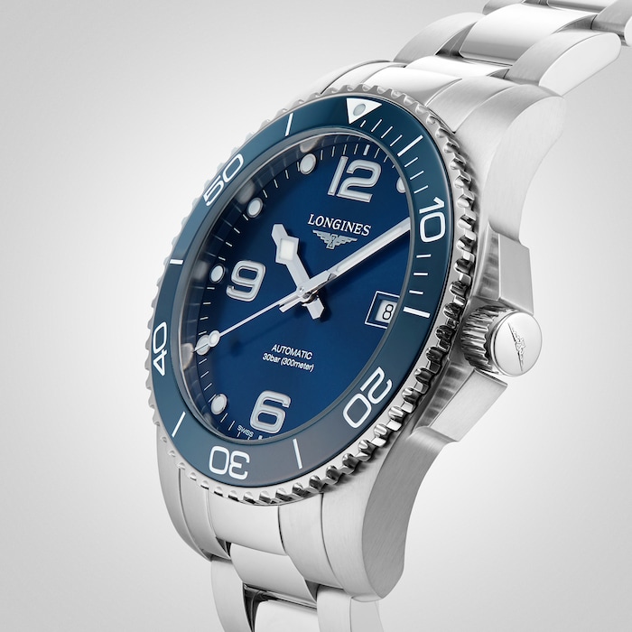 Longines HydroConquest Blue Dial 41mm Automatic Diving Mens Watch