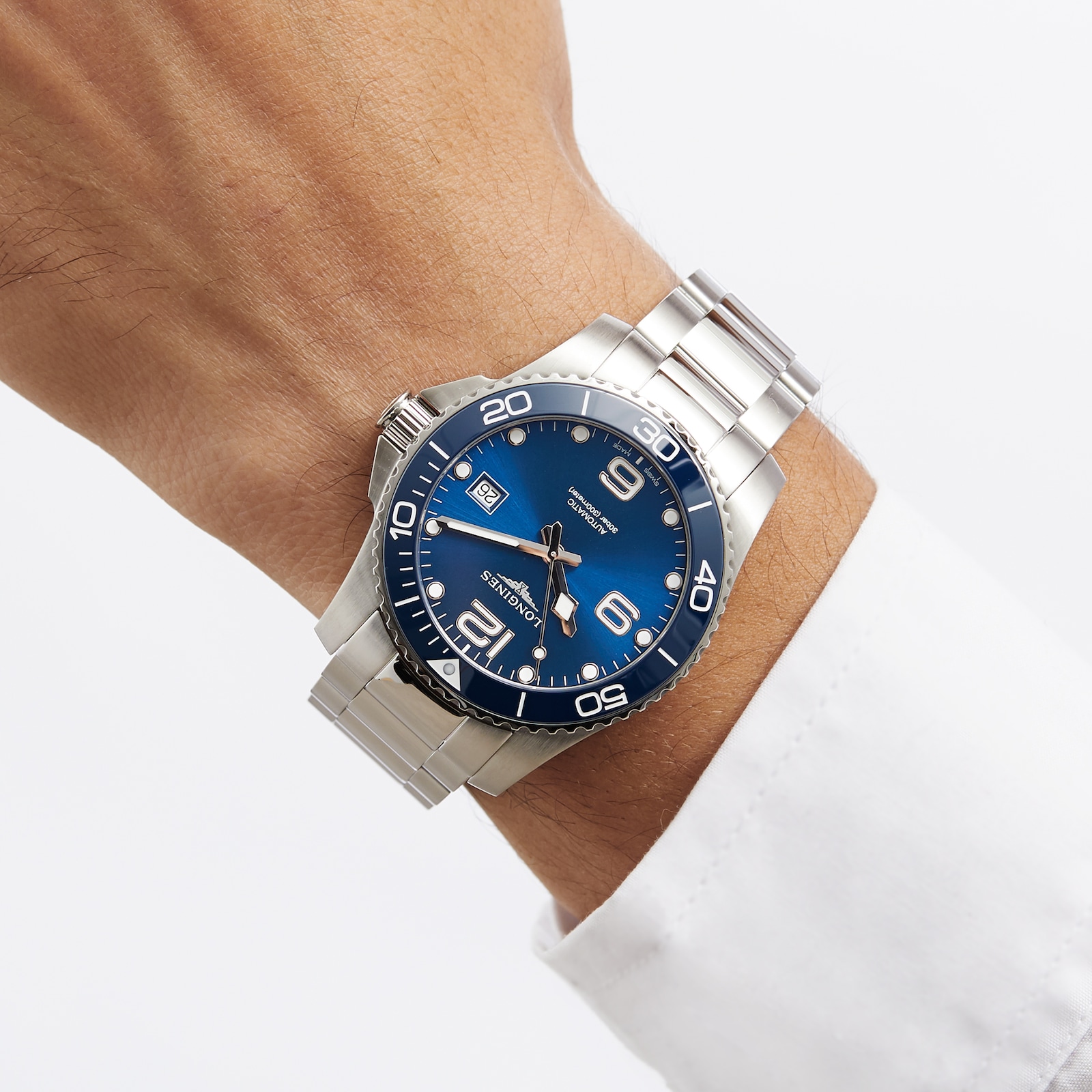 Longines HydroConquest Blue Dial 41mm Automatic Diving Mens Watch ...