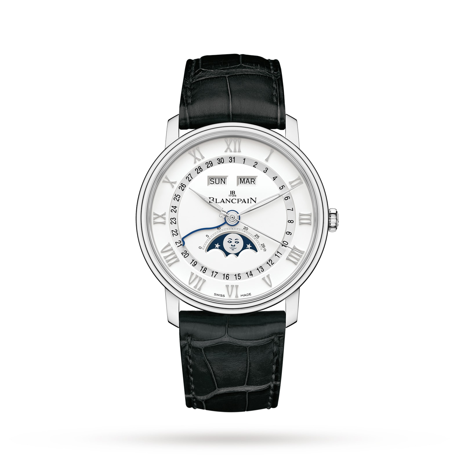 Blancpain Villeret Quantieme Complet 40mm Mens Watch White