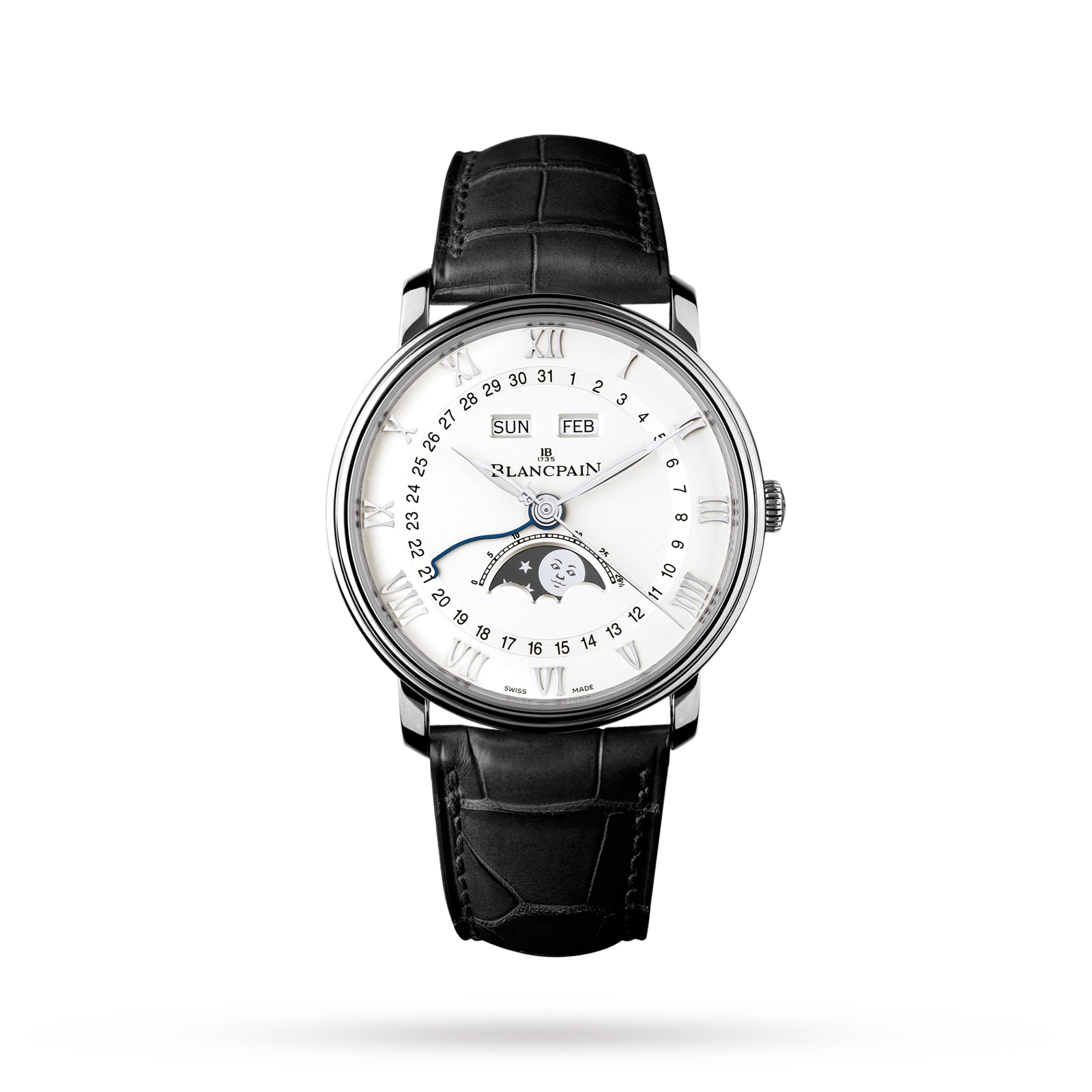Blancpain Villeret Quantieme Complet 40mm Mens Watch White