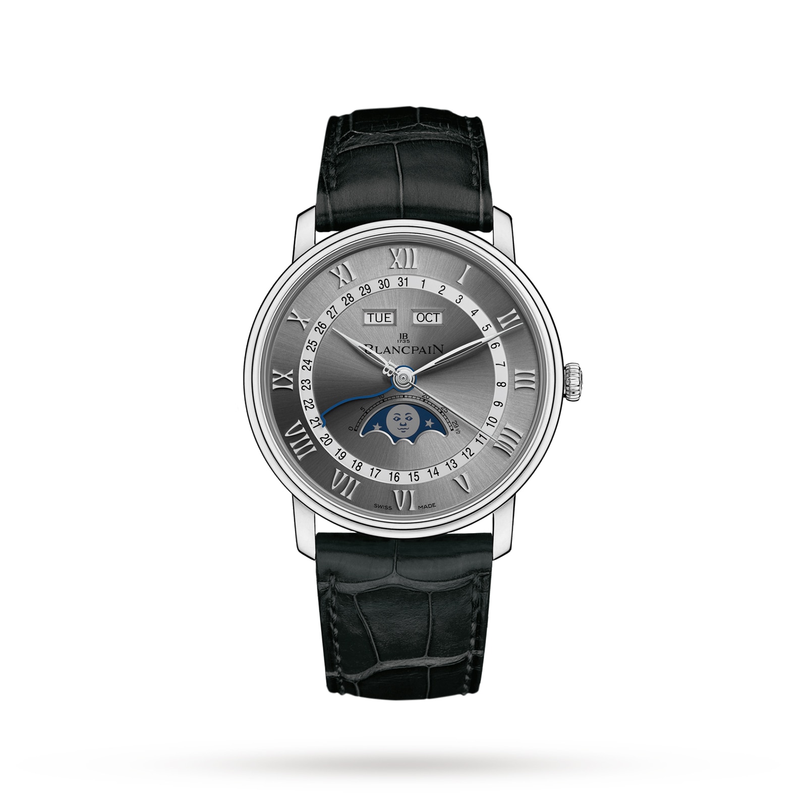 Blancpain Villeret Quantieme Complet 40mm Mens Watch Grey Blancpain Villeret Quantieme Complet 40mm Mens Watch Grey