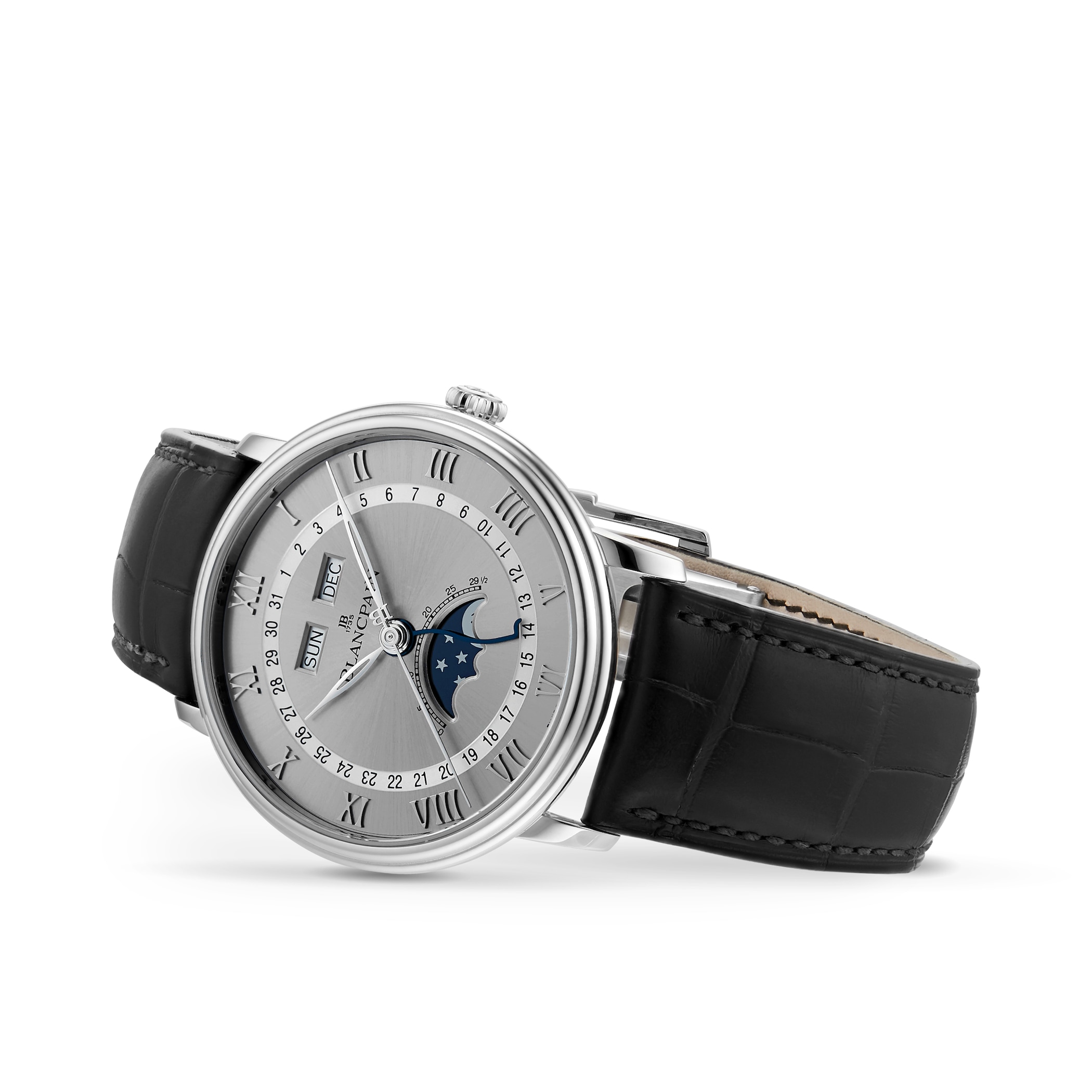 Blancpain Villeret Quantieme Complet 40mm Mens Watch Grey Blancpain Villeret Quantieme Complet 40mm Mens Watch Grey