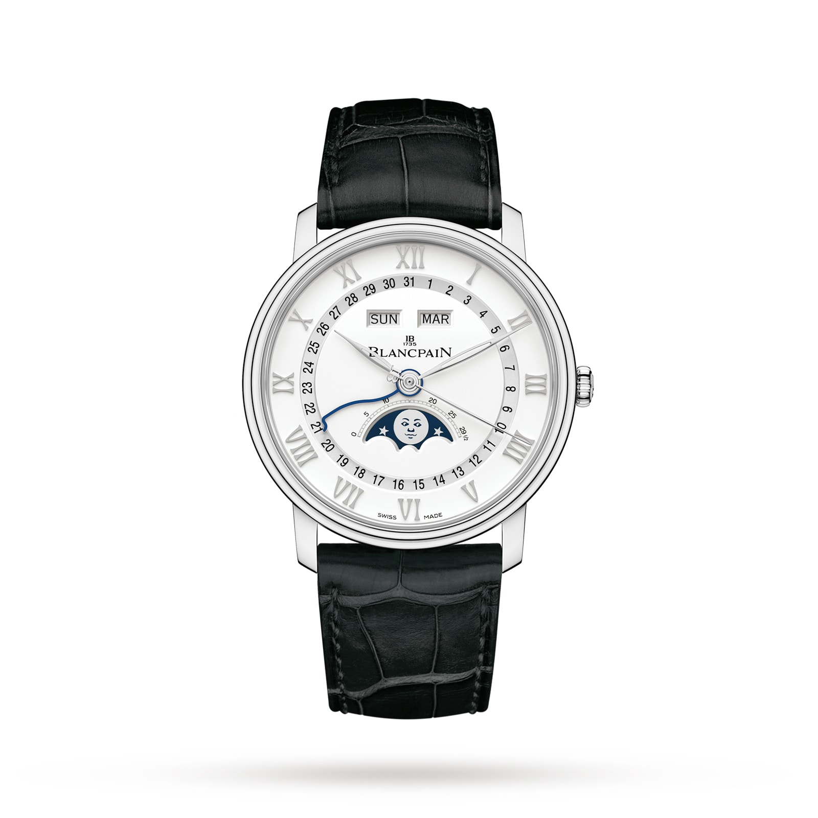 Blancpain Villeret Quantieme Complet 40mm Mens Watch White