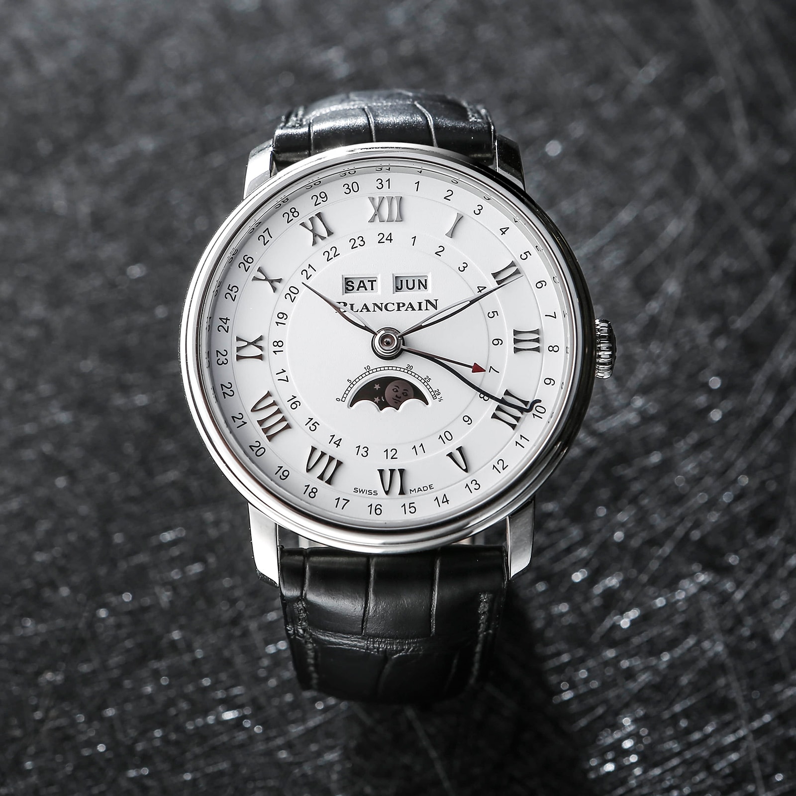Blancpain Villeret Quantieme Complet 40mm Mens Watch White