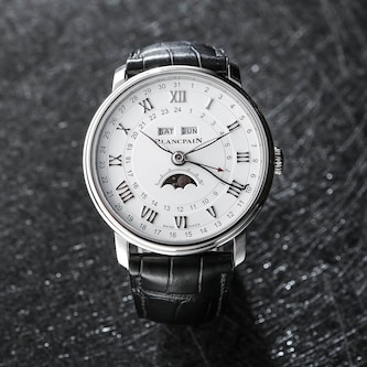 Blancpain Villeret Quantieme Complet 40mm Mens Watch White Blancpain Villeret Quantieme Complet 40mm Mens Watch White