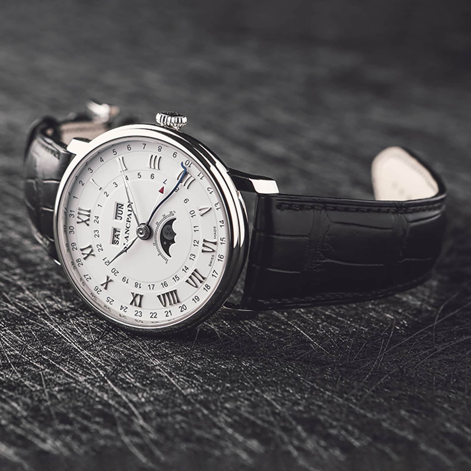 Blancpain Villeret Quantieme Complet 40mm Mens Watch White