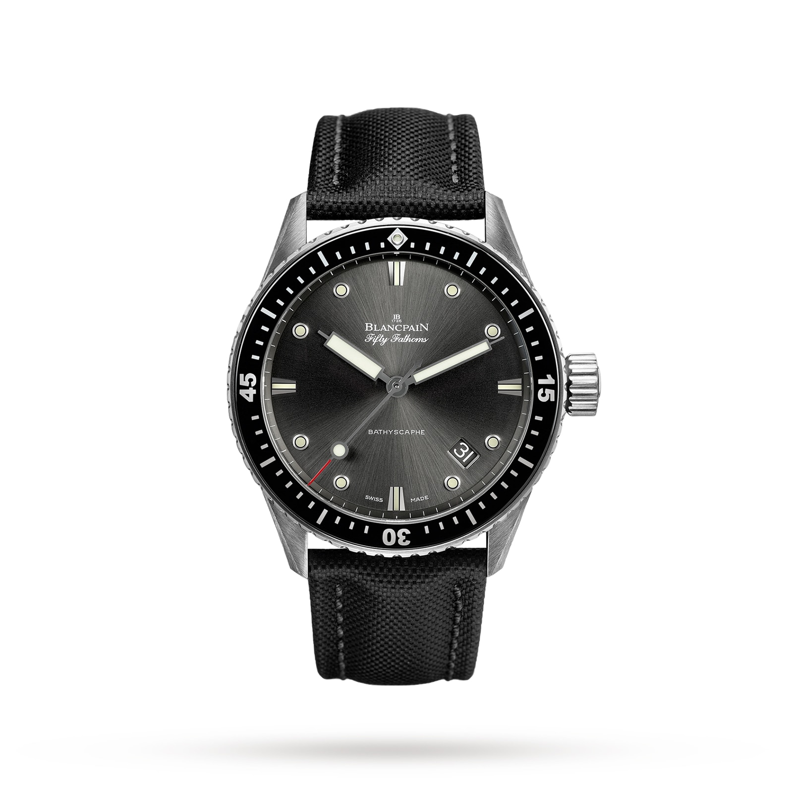 Blancpain Fifty Fathoms Bathyscaphe 43mm Mens Watch Black