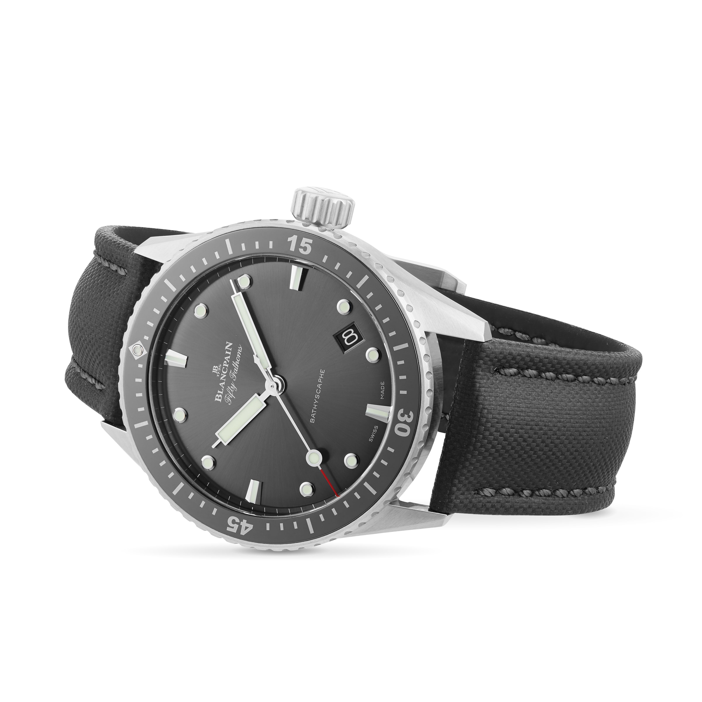 Blancpain Fifty Fathoms Bathyscaphe 43mm Mens Watch Black 5000