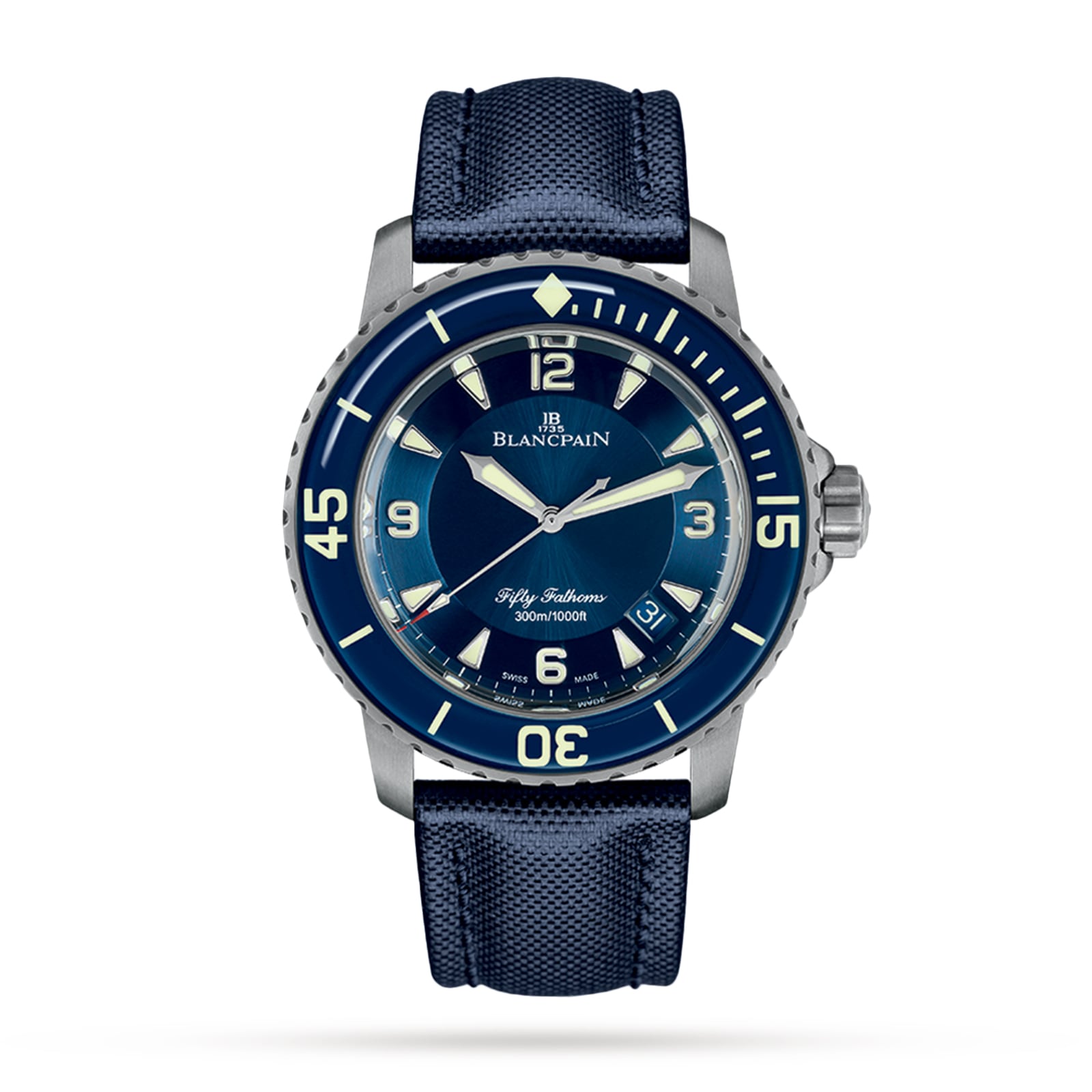 Blancpain blue sales fifty fathoms