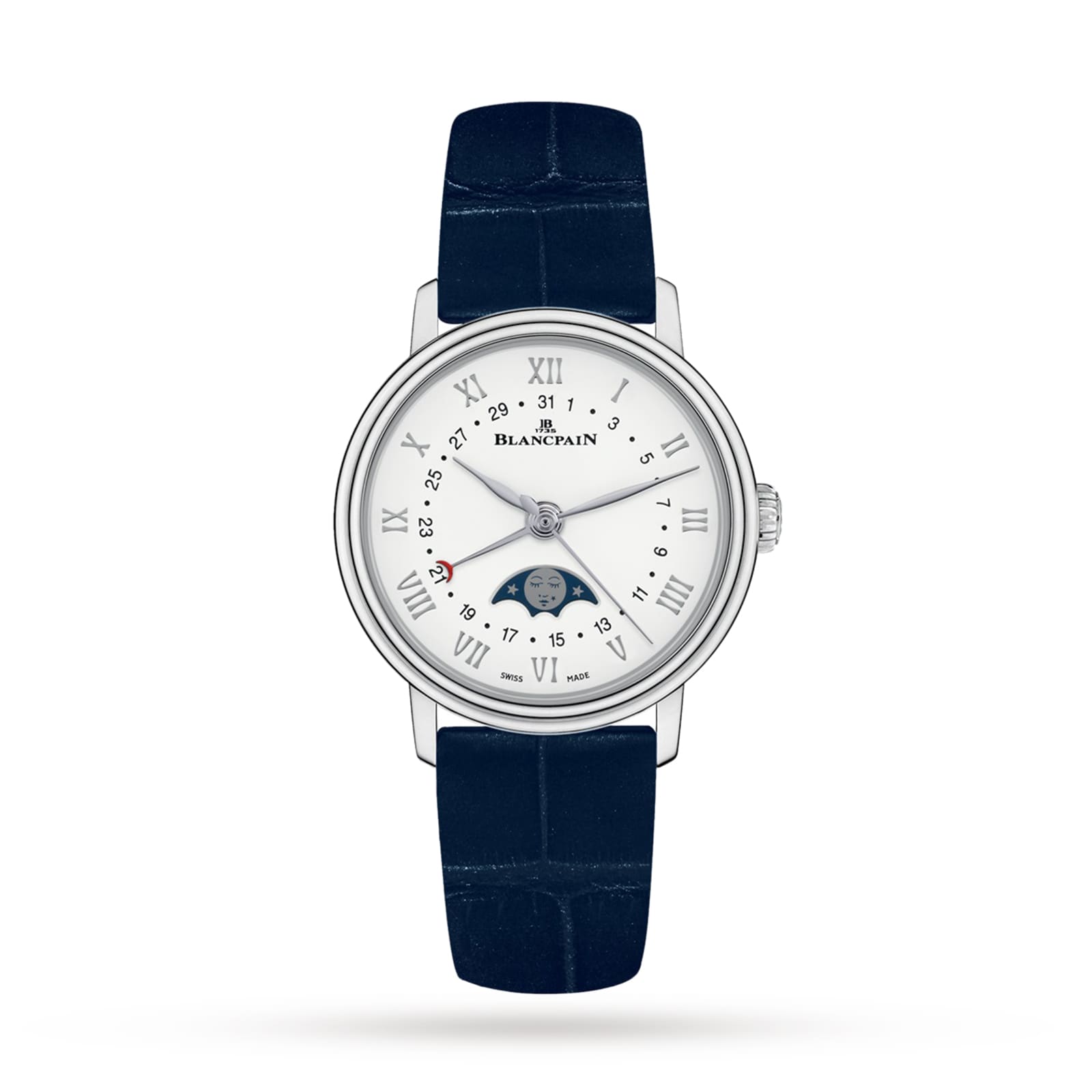 Blancpain Villeret Quantieme Phases De Lune 29mm Ladies Watch White