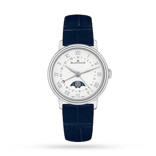 Blancpain Villeret Quantieme Phases De Lune 29mm Ladies Watch White