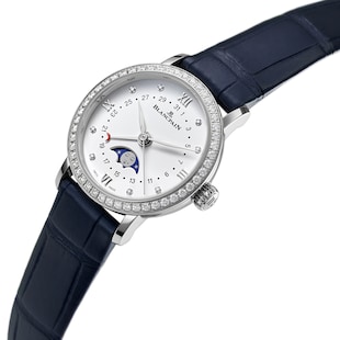 Blancpain Villeret Quantieme Phases De Lune 29mm Ladies Watch White