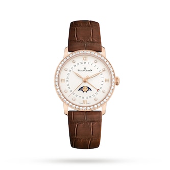 Blancpain Villeret Quantieme Phases de Lune 33mm Ladies Watch White Blancpain Villeret Quantieme Phases de Lune 33mm Ladies Watch White