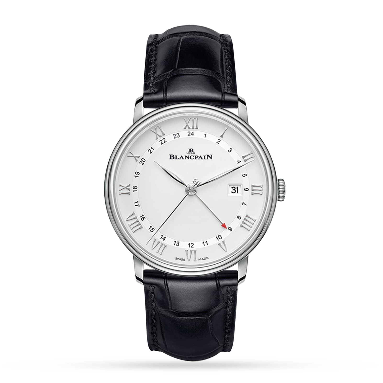 Blancpain Villeret GMT Date 40mm Mens Watch White