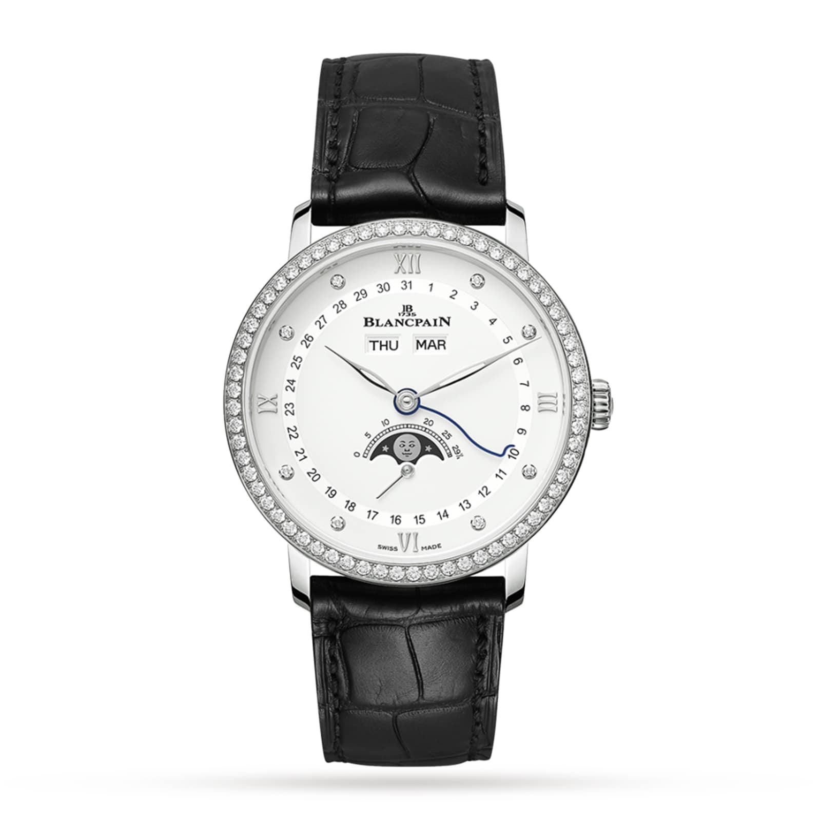Blancpain Villeret Quantieme Complet 38mm Mens Watch White