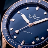 Blancpain Fifty Fathoms Bathyscaphe 43mm Mens Watch Blue