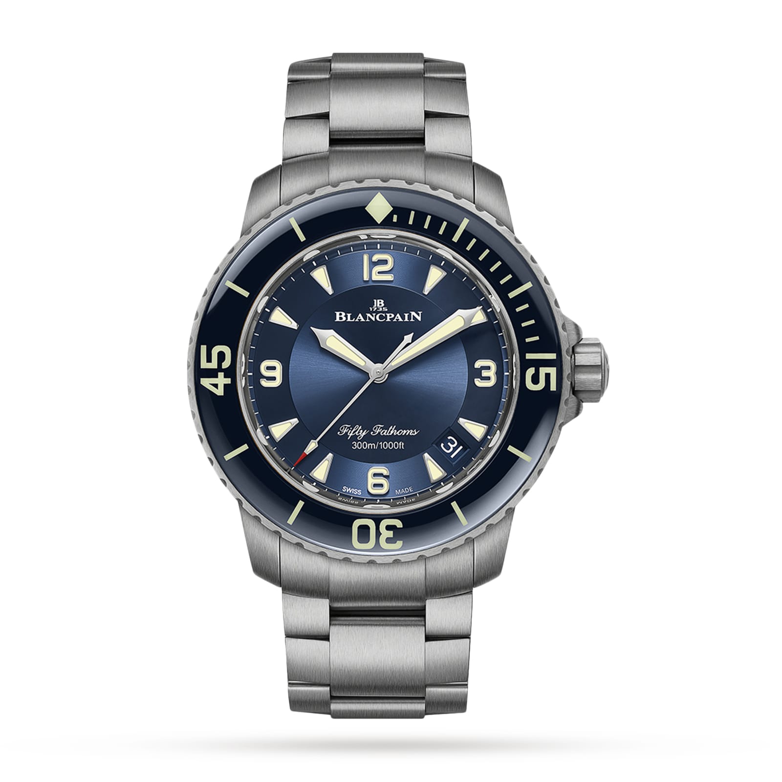 Blancpain Fifty Fathoms Automatique 45mm Mens Watch Blue Blancpain Fifty Fathoms Automatique 45mm Mens Watch Blue