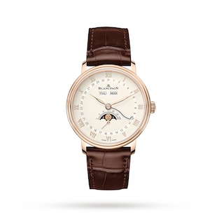 Blancpain Villeret Quantieme Complet 38mm Mens Watch Cream