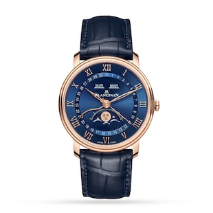 Blancpain Villeret Quantieme Complet 40mm Mens Watch Blue