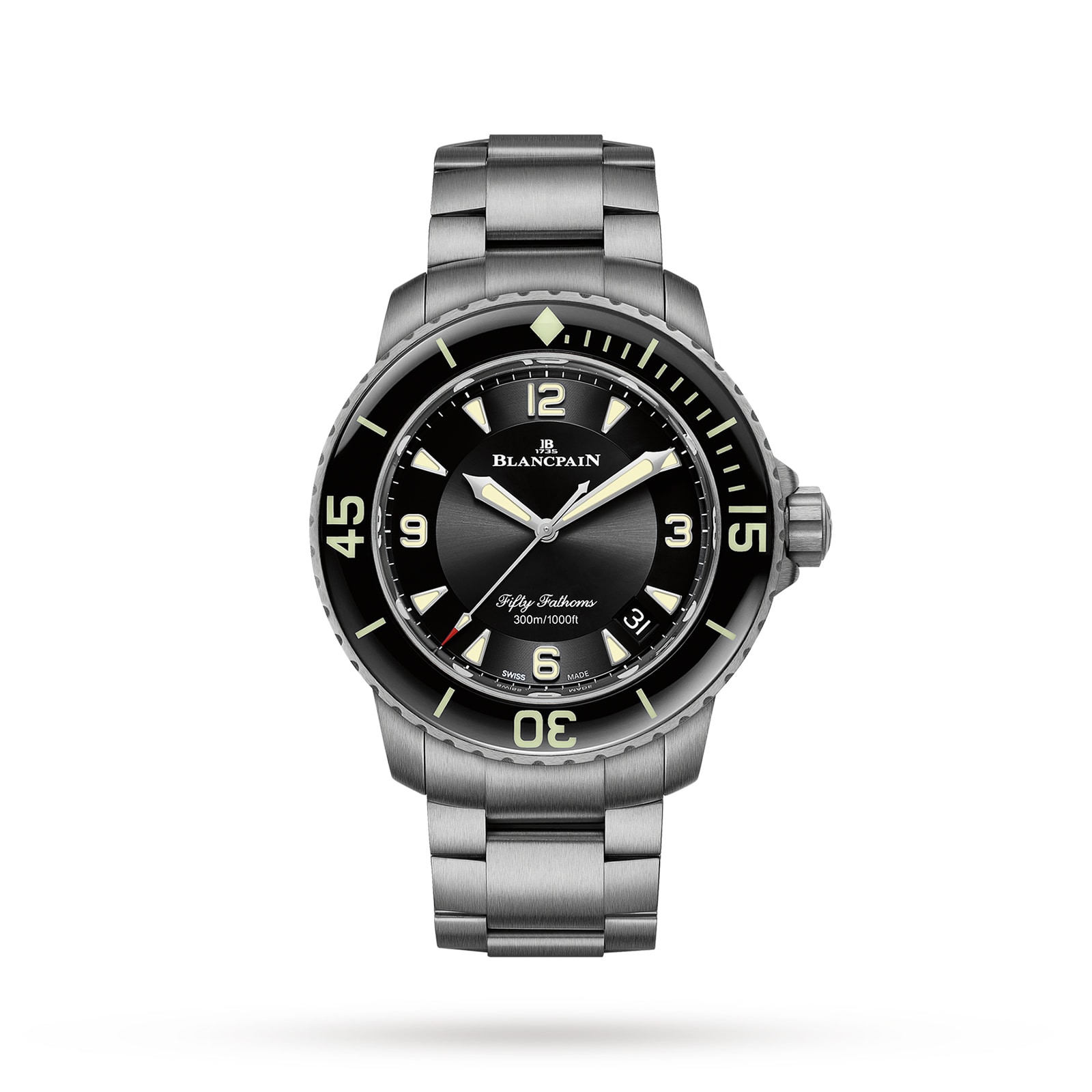 Blancpain fifty fathoms men's watch hot sale