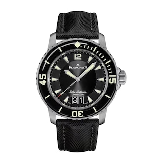 Blancpain Fifty Fathoms Grande Date 45mm Mens Watch Black