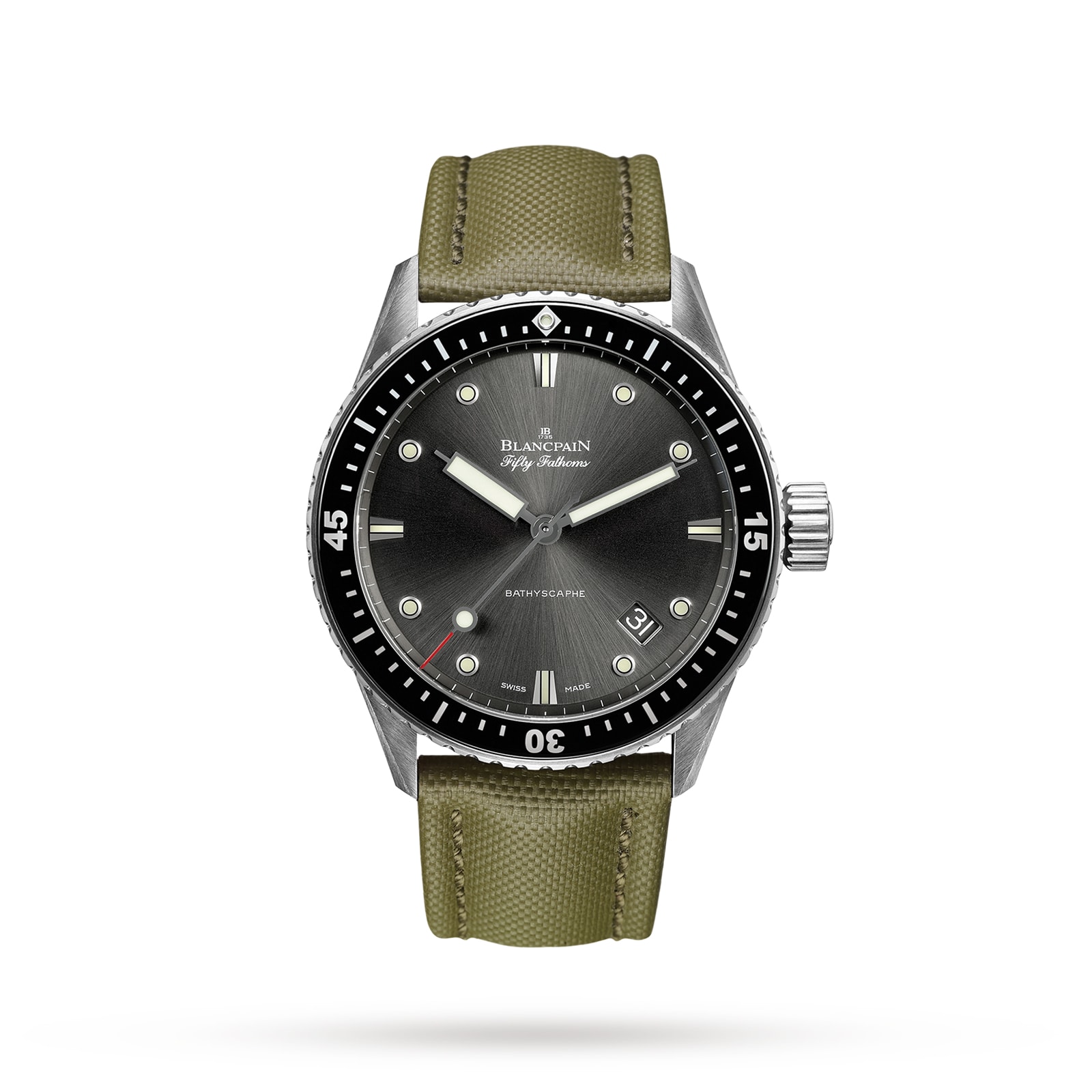 Blancpain Fifty Fathoms Bathyscaphe 43mm Mens Watch Grey